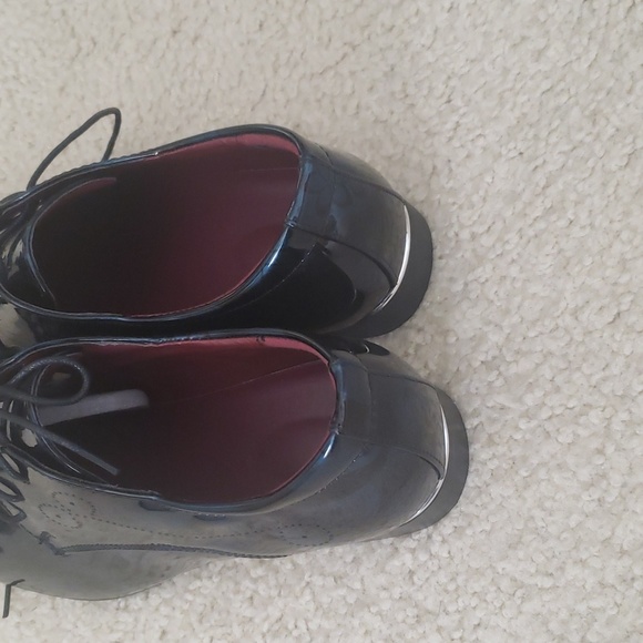 Men's Blue Lace up Shoes - Picture 4 of 6